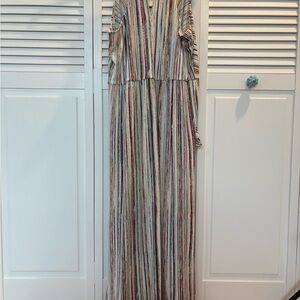 BCBG generation modern Striped Multicolor Maxi Dress
